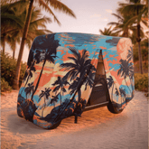 Palm Tree Island Golf Cart Cover My Store{{golf cart cover}} {{4 passenger}}