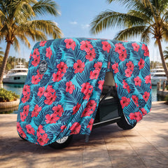 Hibiscus Golf Cart Cover My Store{{golf cart cover}} {{4 passenger}}