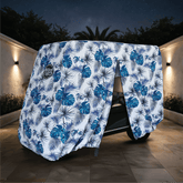 Teal Blue Tropics Golf Cart Cover My Store{{golf cart cover}} {{4 passenger}}