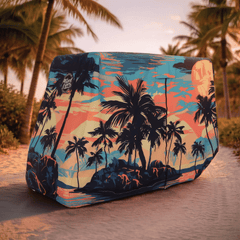 Palm Tree Island Golf Cart Cover My Store{{golf cart cover}} {{4 passenger}}