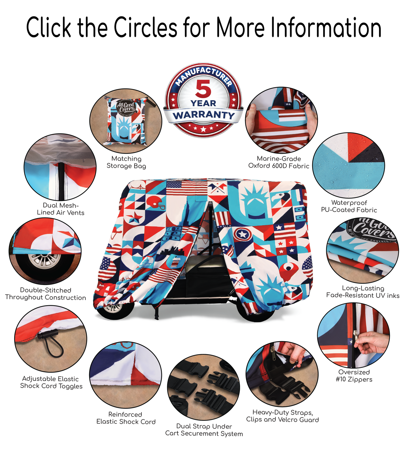Liberty Golf Cart Cover Feature Guide