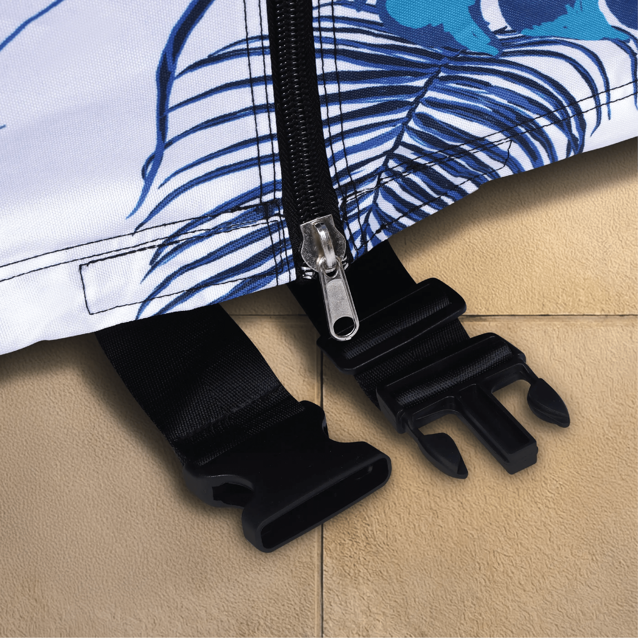 Teal Blue Tropics Golf Cart Cover My Store{{golf cart cover}} {{4 passenger}}