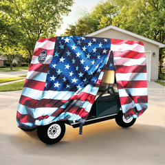 Star Spangled Banner Golf Cart Cover My Store{{golf cart cover}} {{4 passenger}}