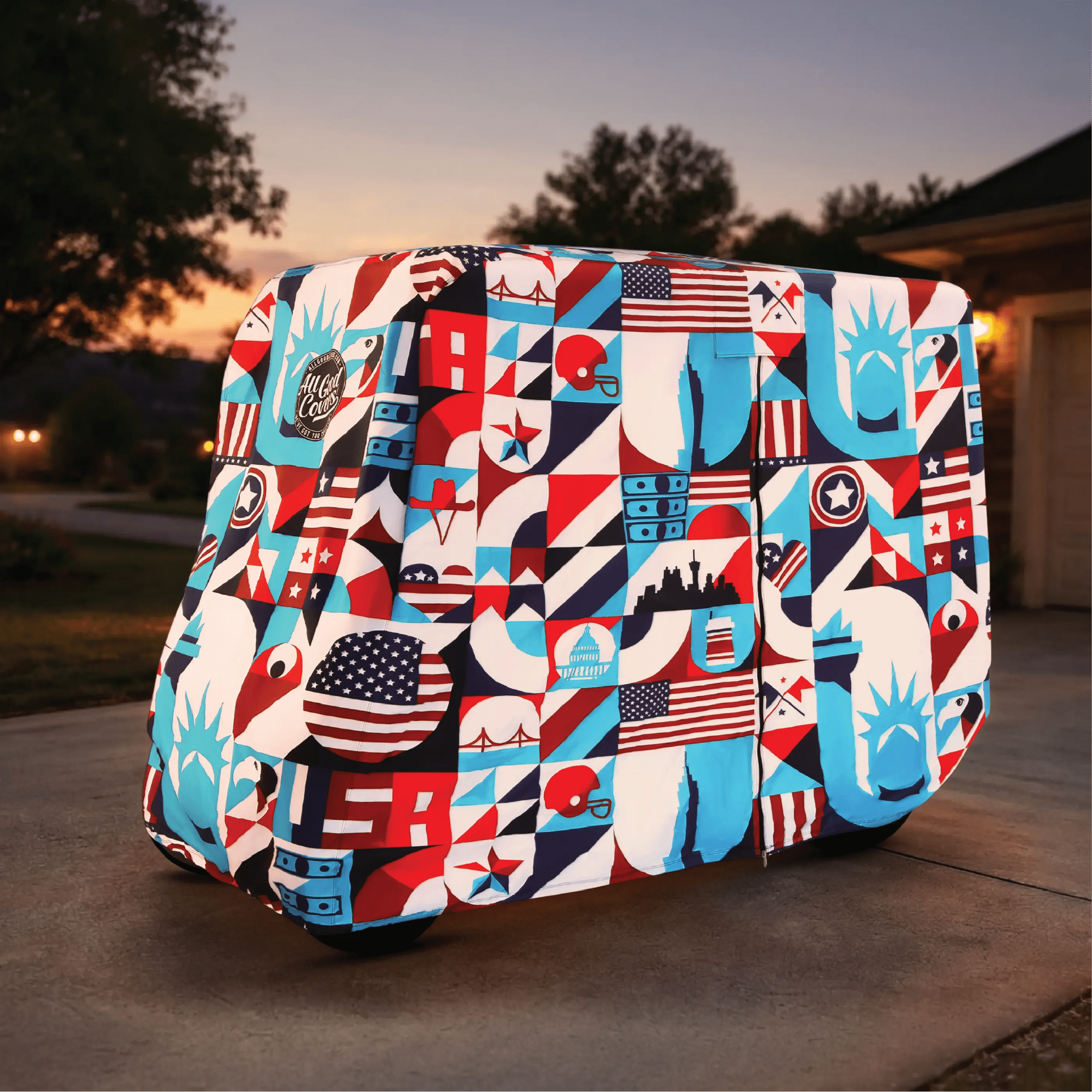 Liberty Golf Cart Cover My Store{{golf cart cover}} {{4 passenger}}