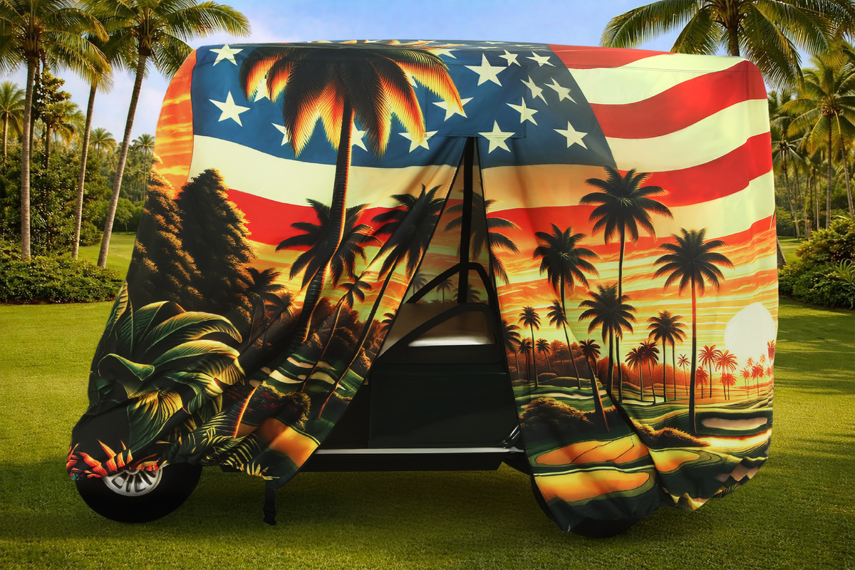 Golf cart cover sunset drive