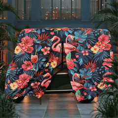 Flamingo Party Golf Cart Cover My Store{{golf cart cover}} {{4 passenger}}