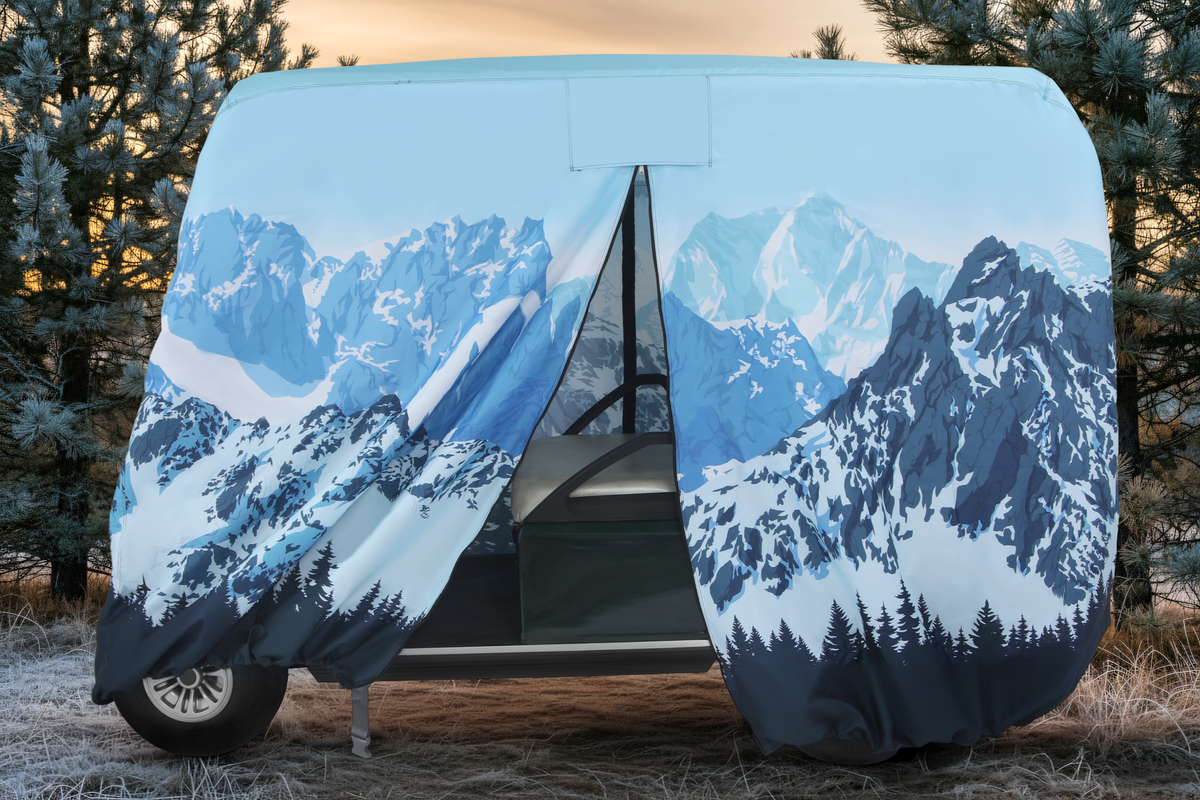 Golf cart cover alpine avalanche