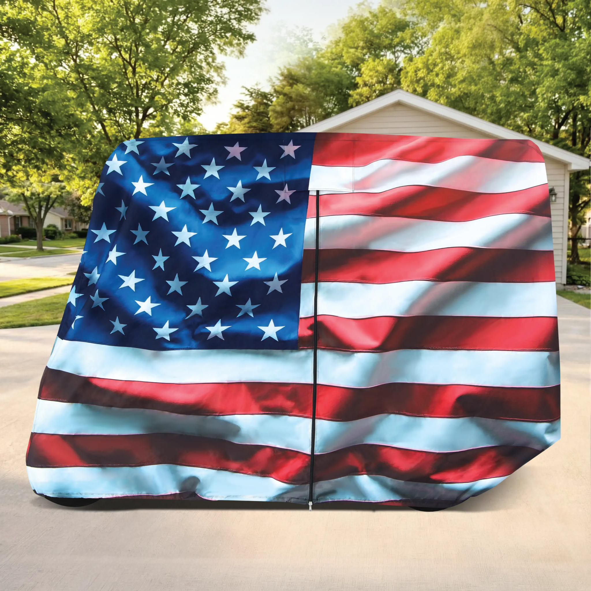 Star Spangled Banner Golf Cart Cover My Store{{golf cart cover}} {{4 passenger}}