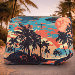 Palm Tree Island Golf Cart Cover My Store{{golf cart cover}} {{4 passenger}}
