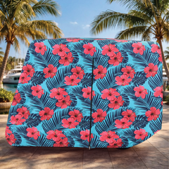 Hibiscus Golf Cart Cover My Store{{golf cart cover}} {{4 passenger}}