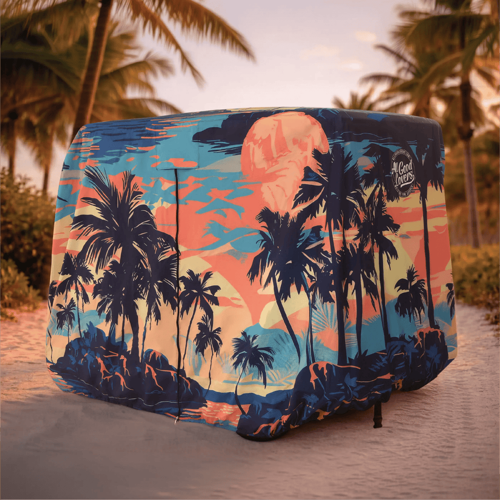 Palm Tree Island Golf Cart Cover My Store{{golf cart cover}} {{4 passenger}}