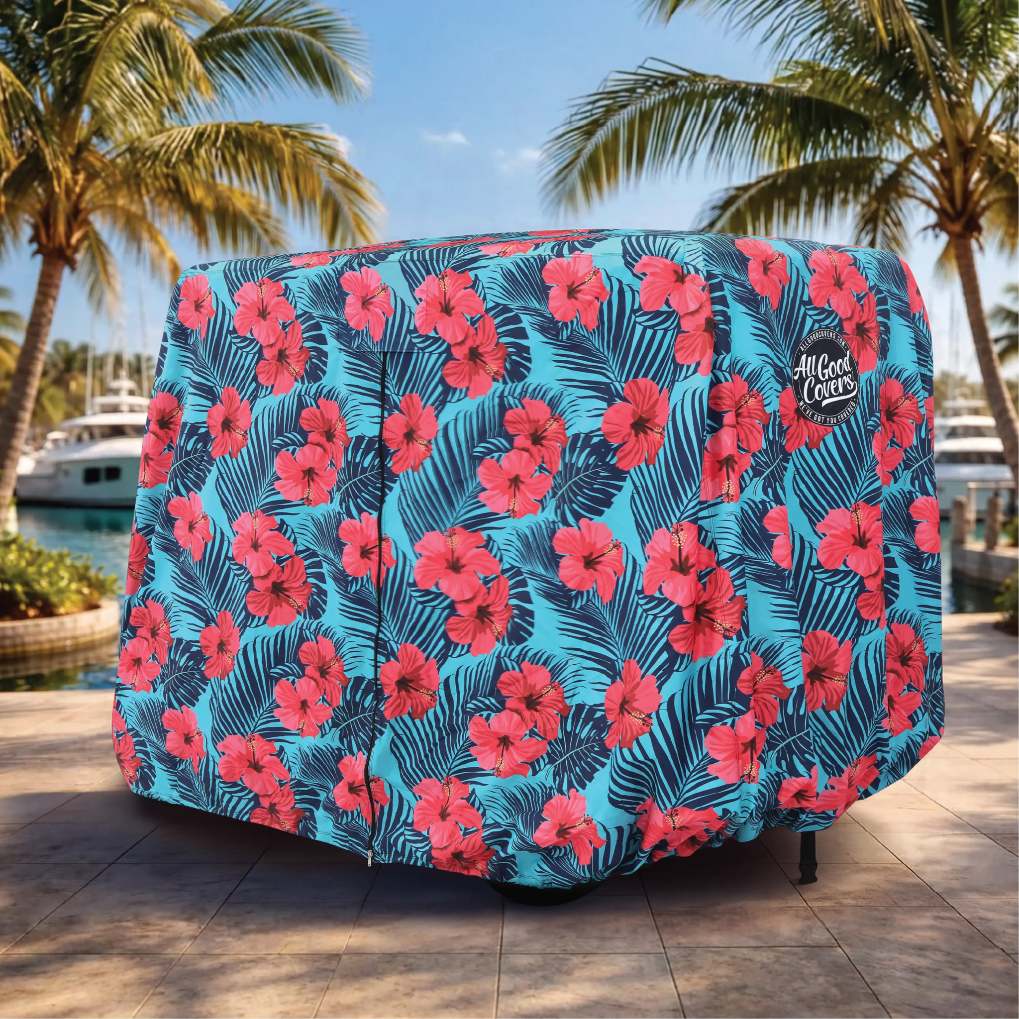 Hibiscus Golf Cart Cover My Store{{golf cart cover}} {{4 passenger}}
