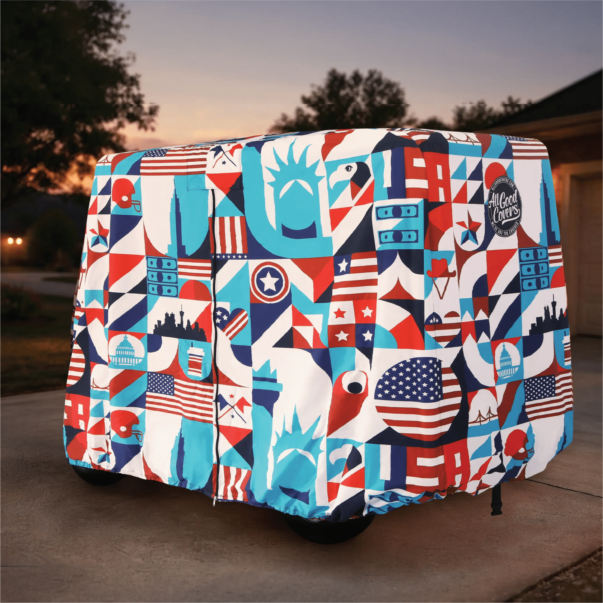 Liberty Golf Cart Cover My Store{{golf cart cover}} {{4 passenger}}