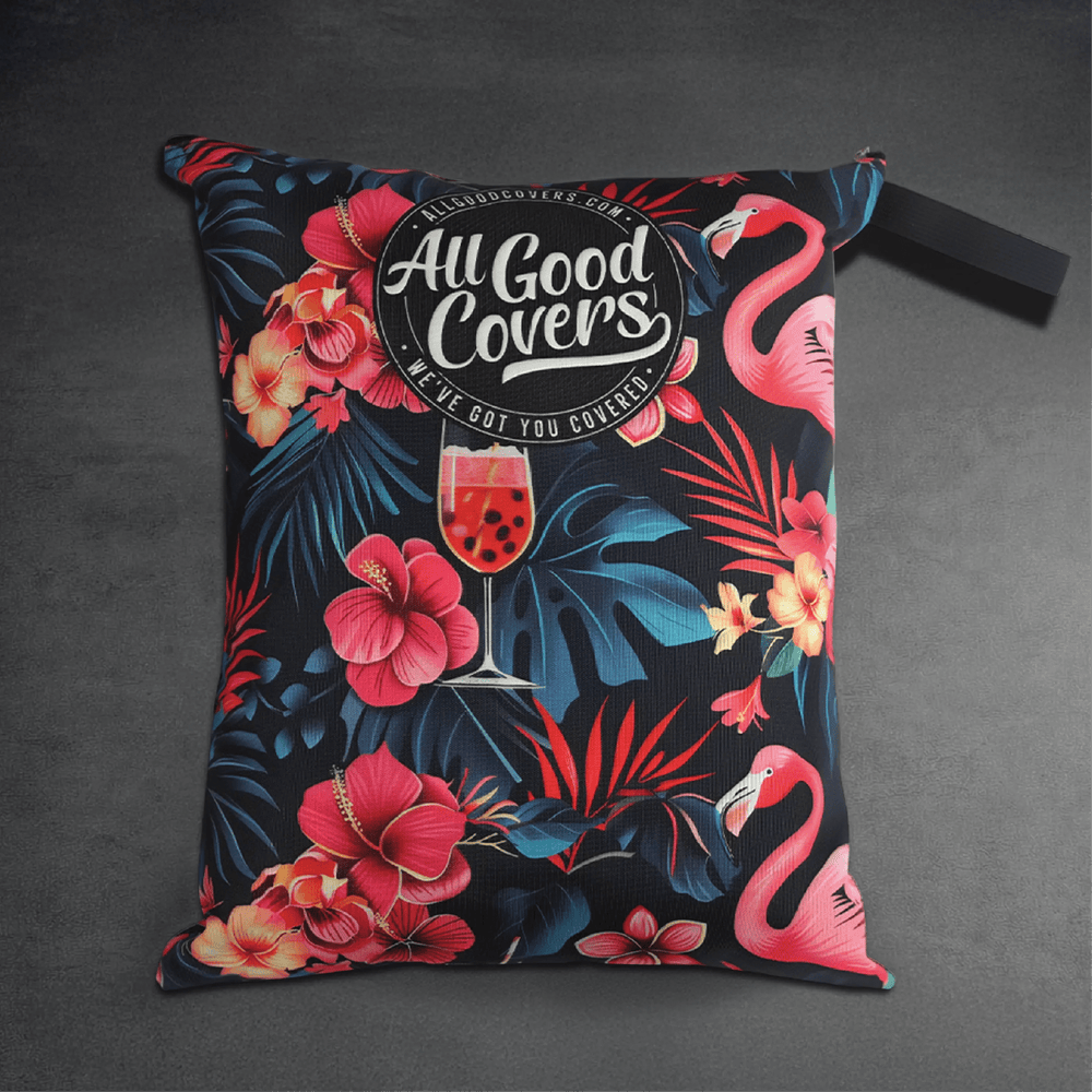 Flamingo Party Golf Cart Cover My Store{{golf cart cover}} {{4 passenger}}