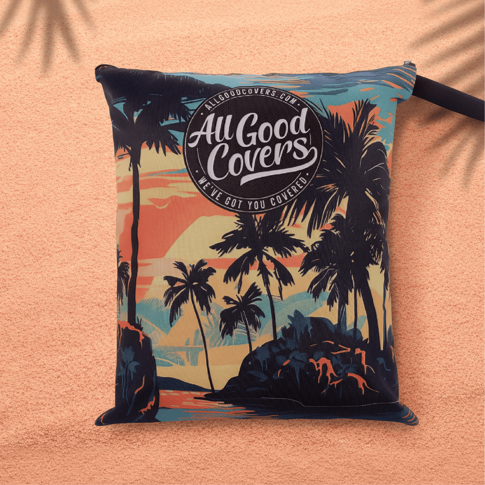 Palm Tree Island Golf Cart Cover My Store{{golf cart cover}} {{4 passenger}}
