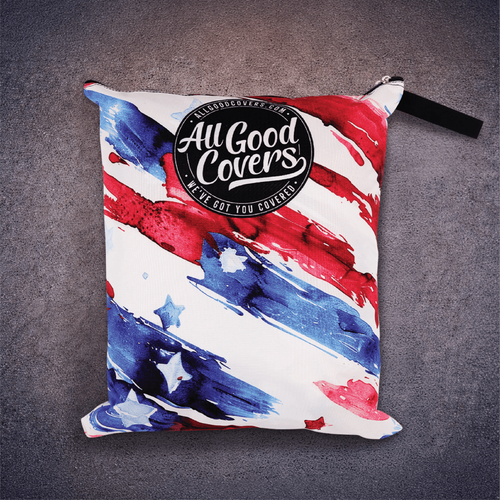 Stars & Stripes Golf Cart Cover My Store{{golf cart cover}} {{4 passenger}}