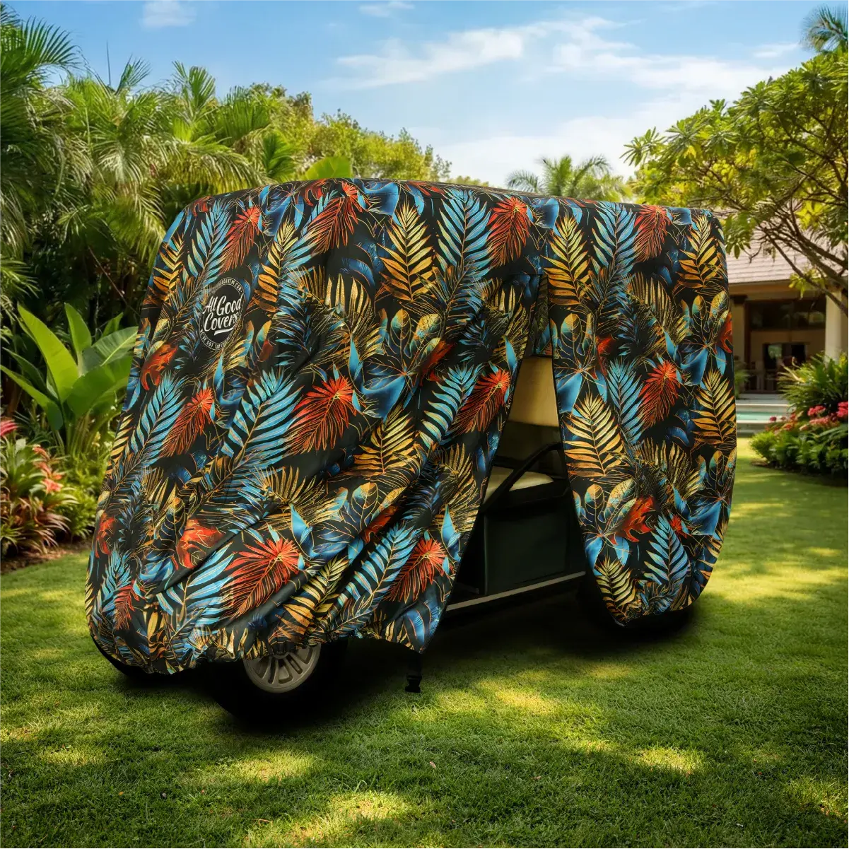 Electric Canopy Golf Cart Cover My Store{{golf cart cover}} {{4 passenger}}