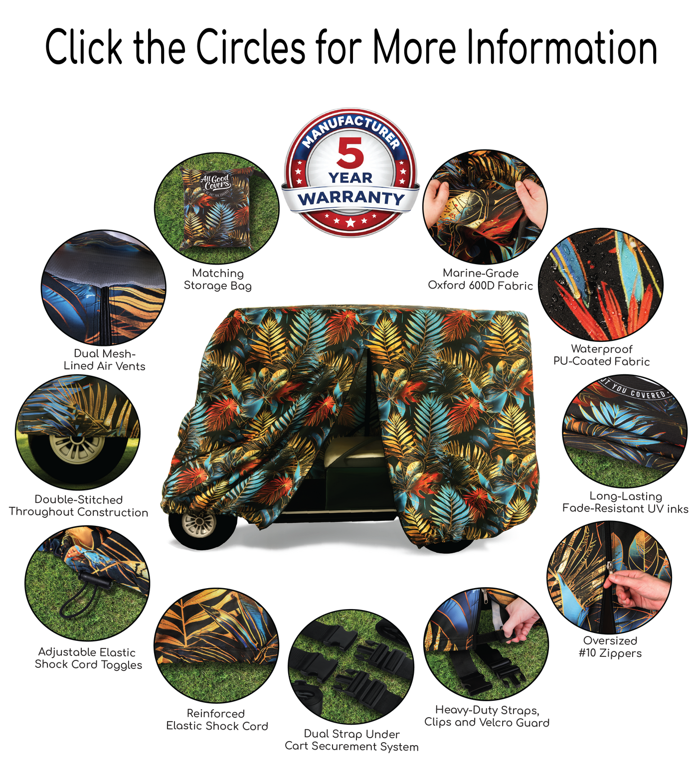 Electric Canopy Golf Cart Cover Feature Guide